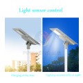 Sensor de iluminação inteligente IP65 ao ar livre integrado em uma luz solar de rua LED 60W